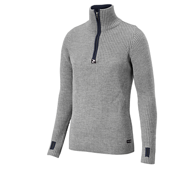 Voss Ull Genser 1/2 Zip Lys Grå Unisex