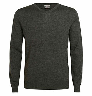 3096 Merino V-Neck Genser