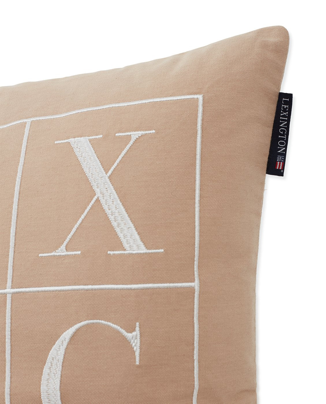 LX10004001 Lexington  Logo Cotton Twill Pillow Cover