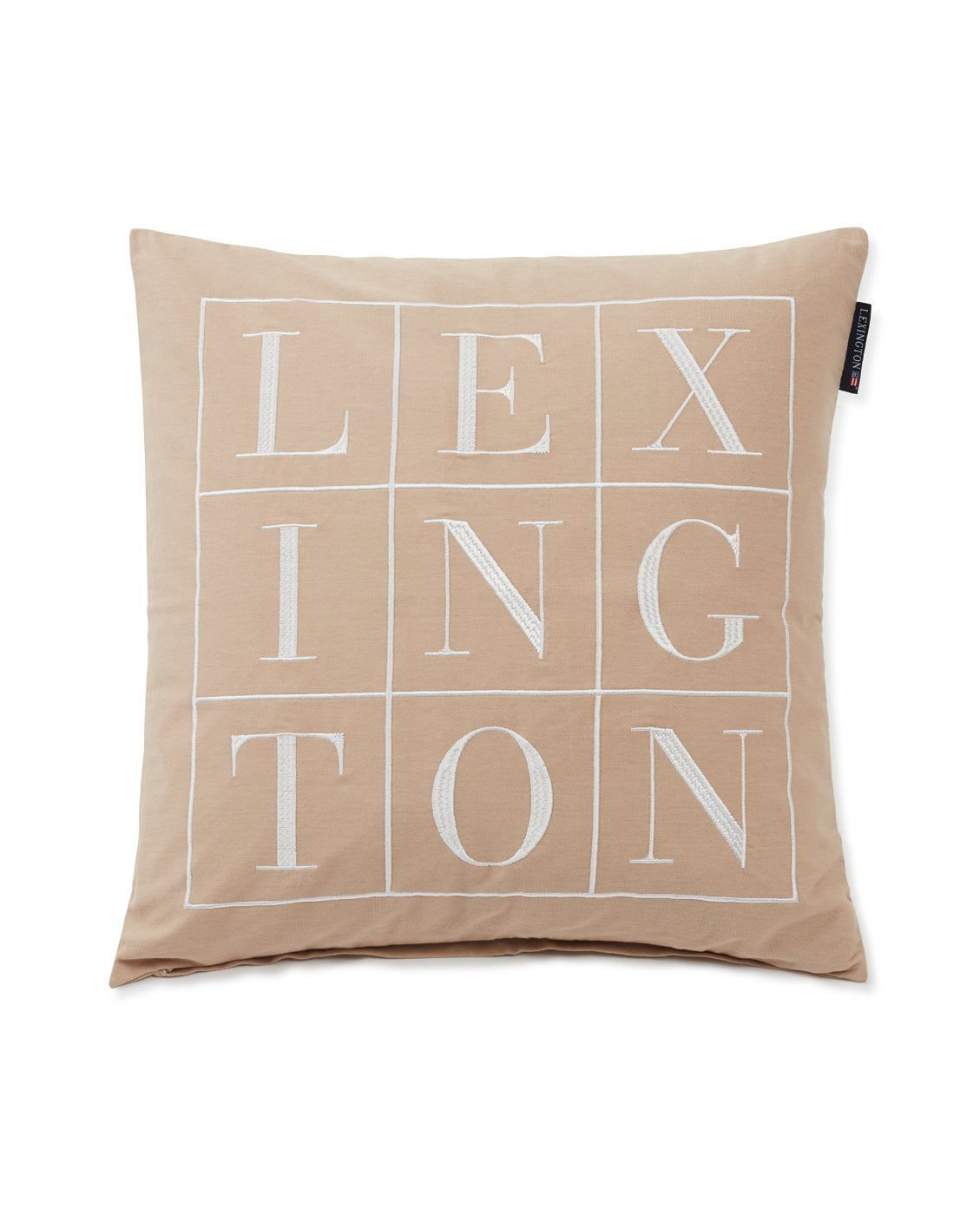 LX10004001 Logo Cotton Twill Pillow Cover