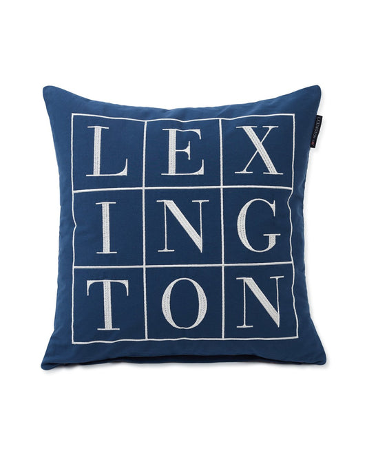 LX10004001 Logo Cotton Twill Pillow Cover