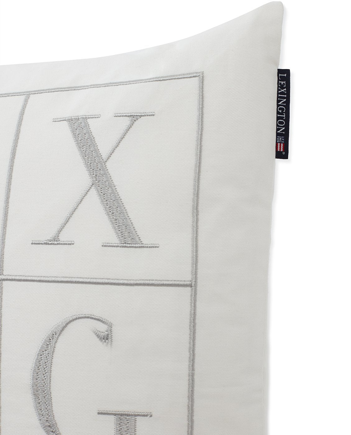 LX10004001 Lexington  Logo Cotton Twill Pillow Cover