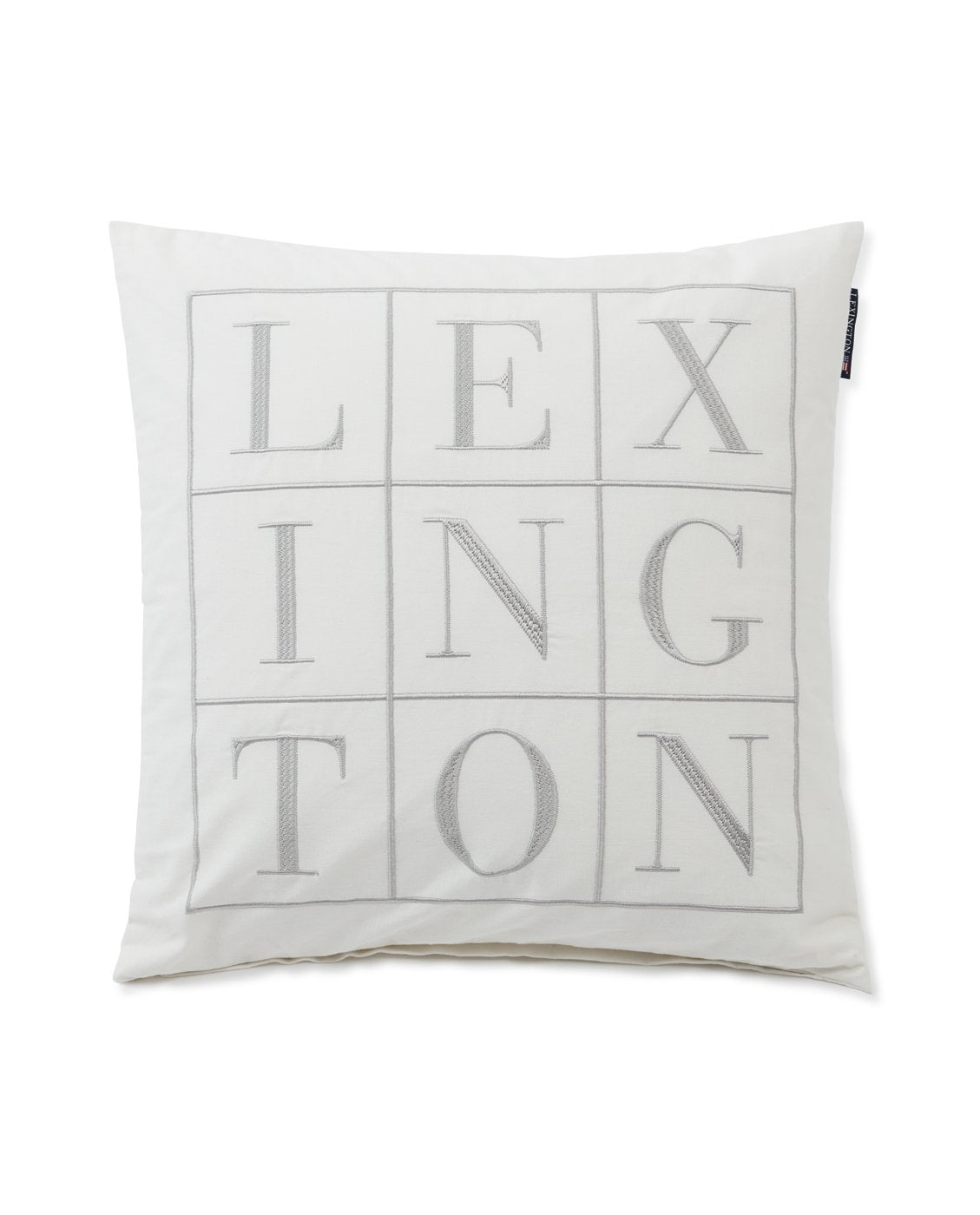 LX10004001 Logo Cotton Twill Pillow Cover